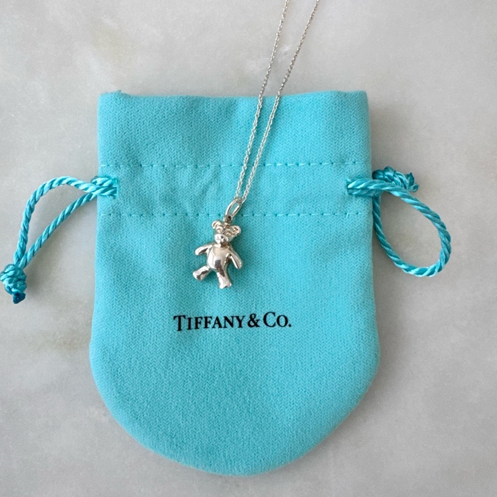 Tiffany & Co. Silver Bear Pendant Necklace